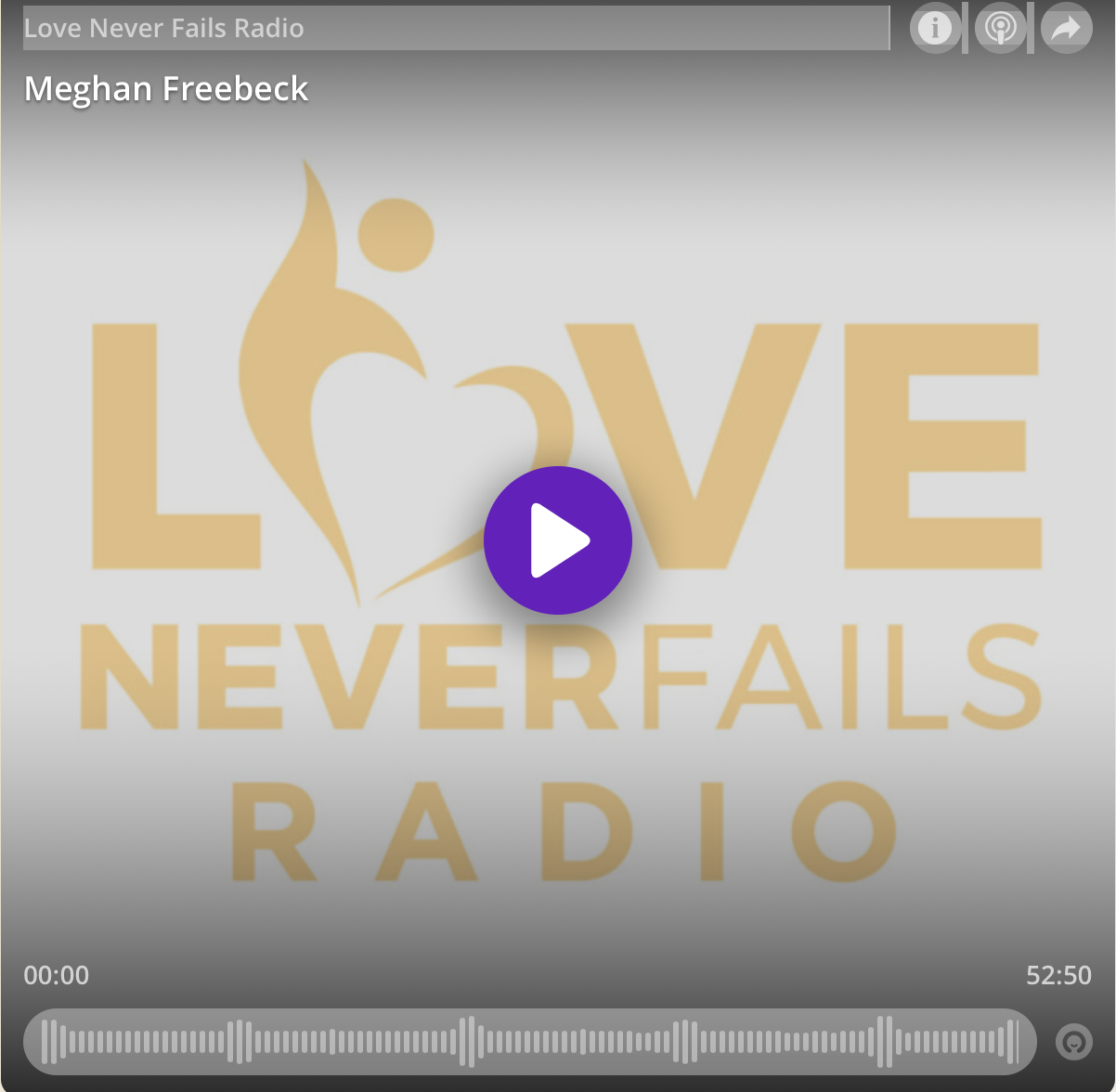 Meghan Freebeck, Founder, on "Love Never Fails" Podcast
