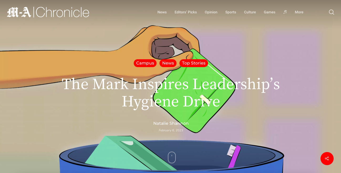 "The Mark Inspires Leadership’s Hygiene Drive" with Simply the Basics
