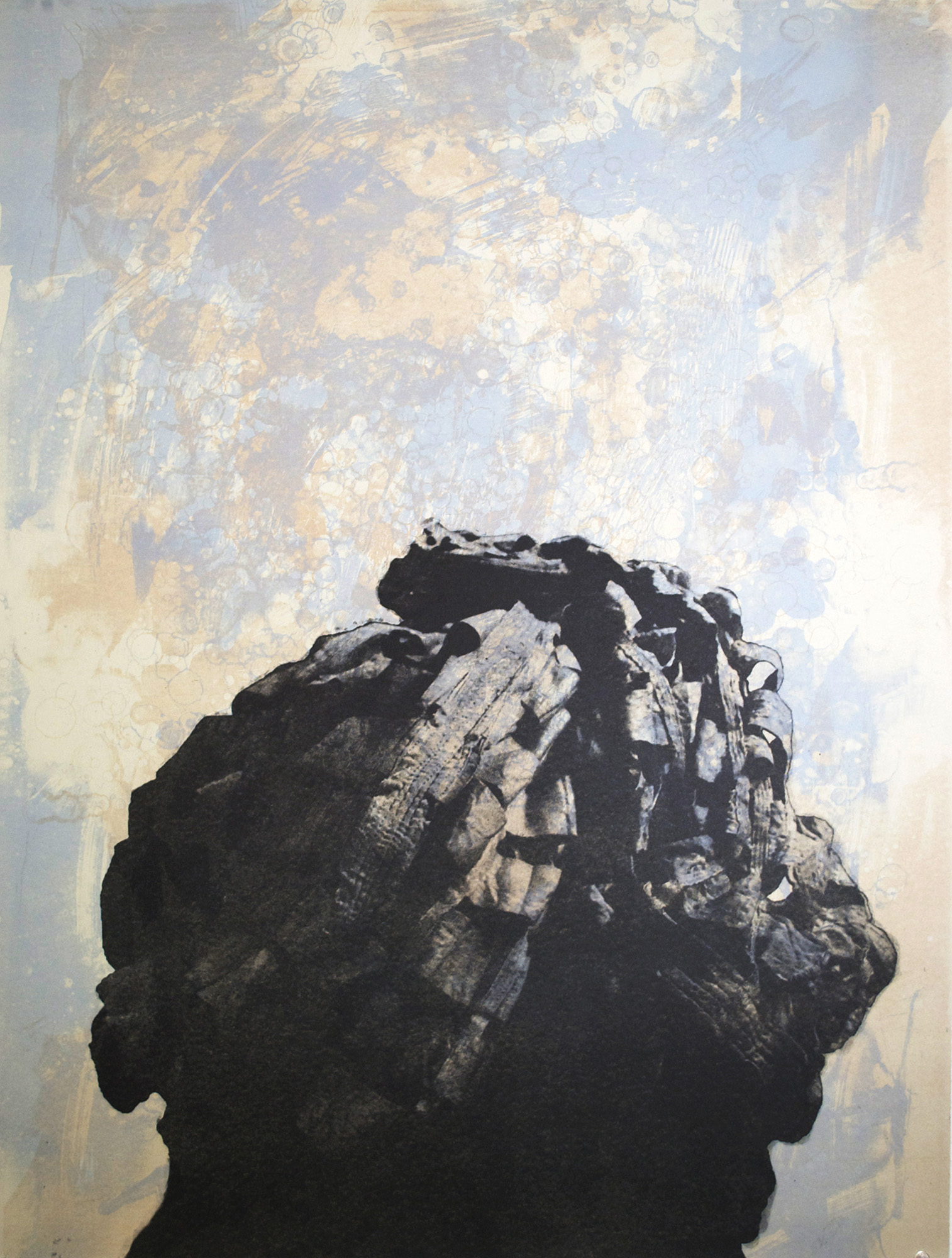 Net, lithograph, 15"x20", 2013.