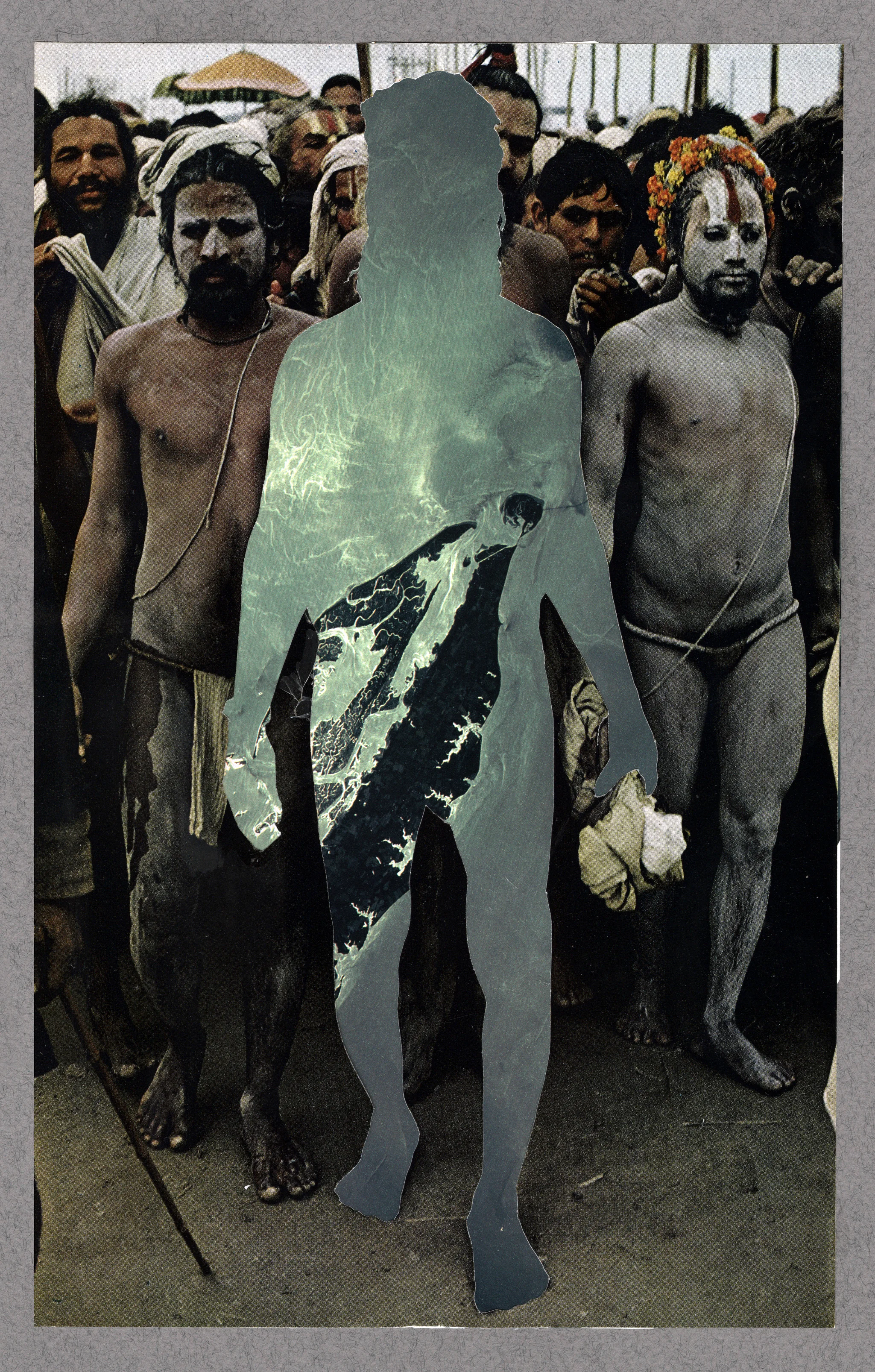 Laborer, collage, 8"x10", 2013.