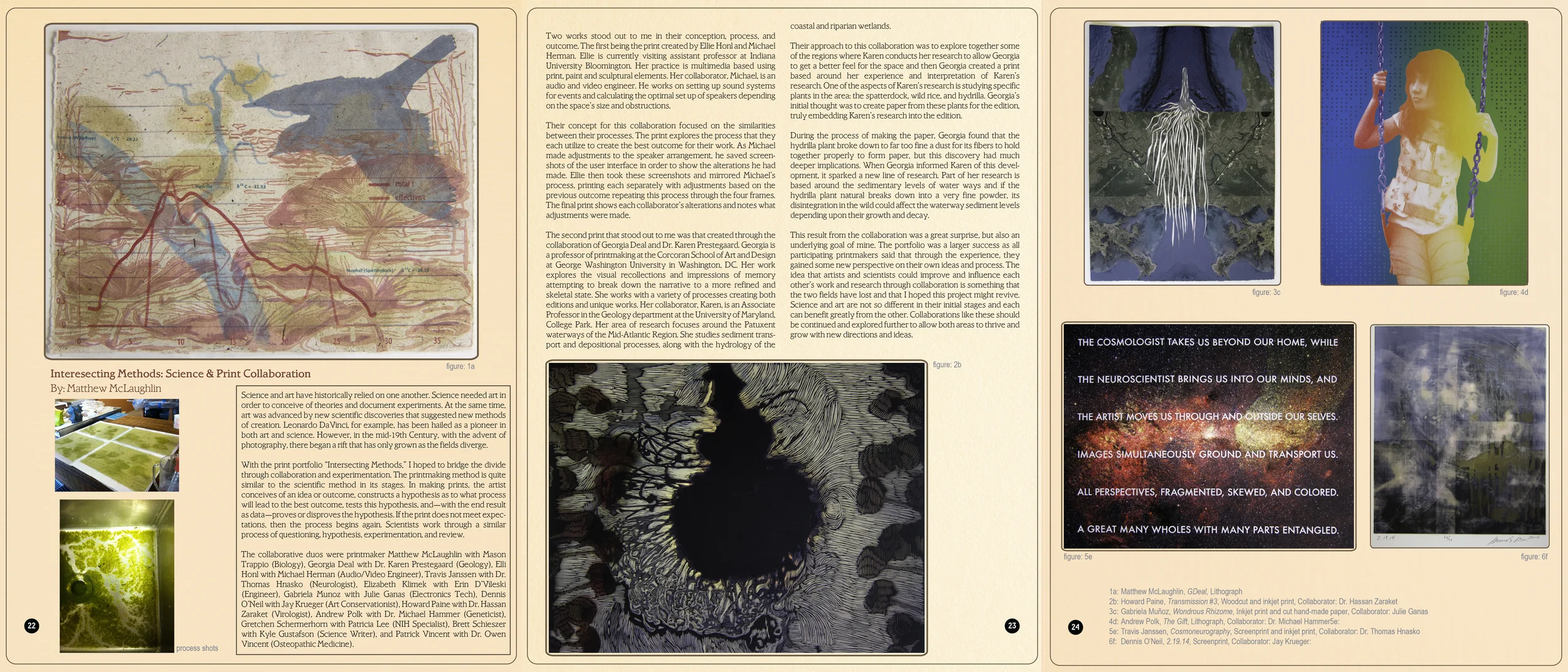 Article layout design for The HAND magazine.