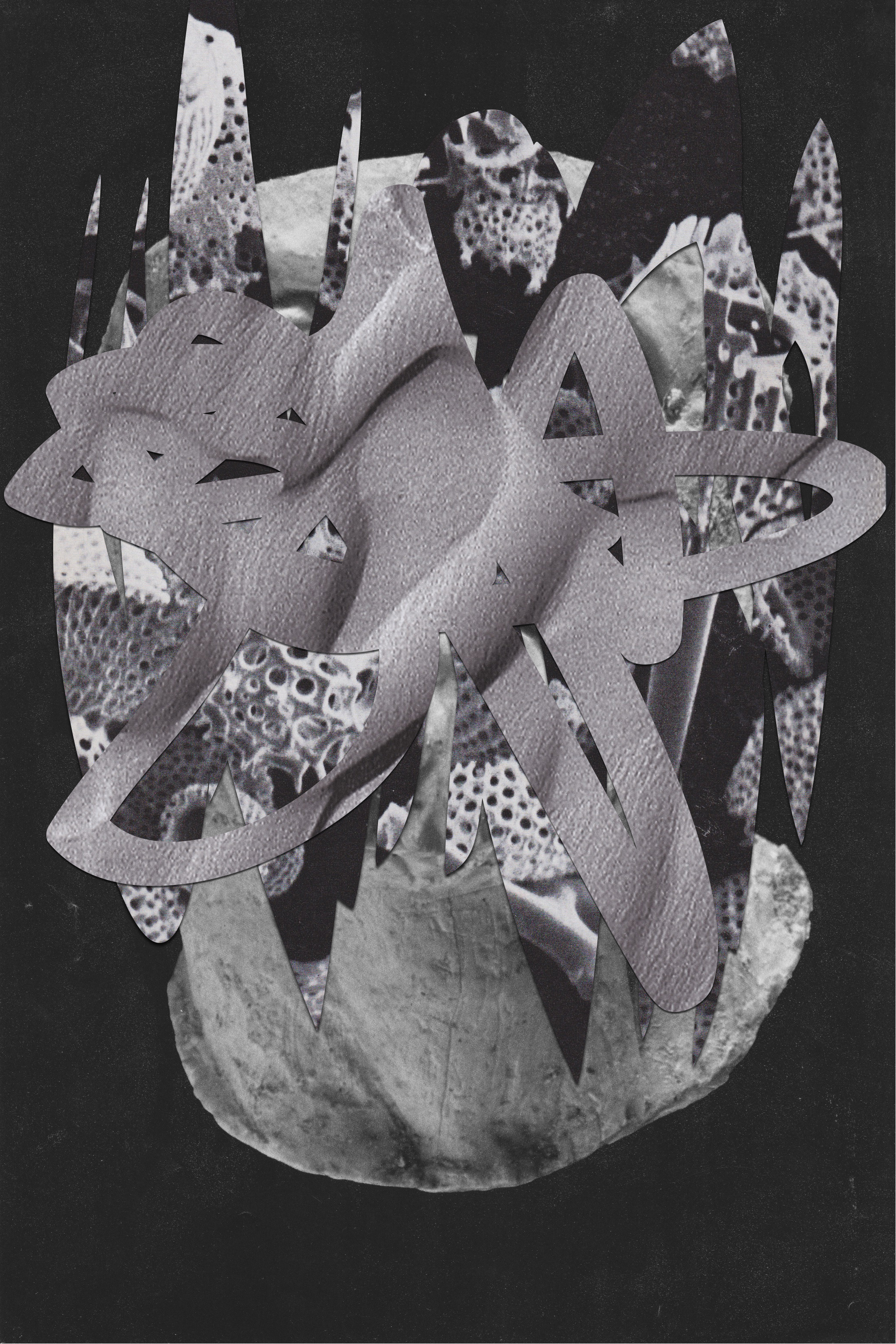 Scralled, 8"x10", collage, 2015.