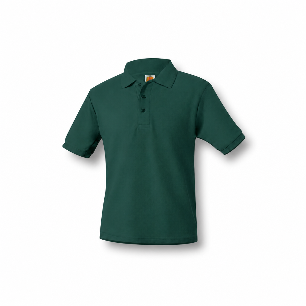 Boy's Short Sleeve Polo w/Logo