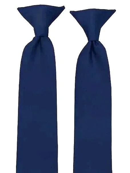 Navy Blue Clip On Tie