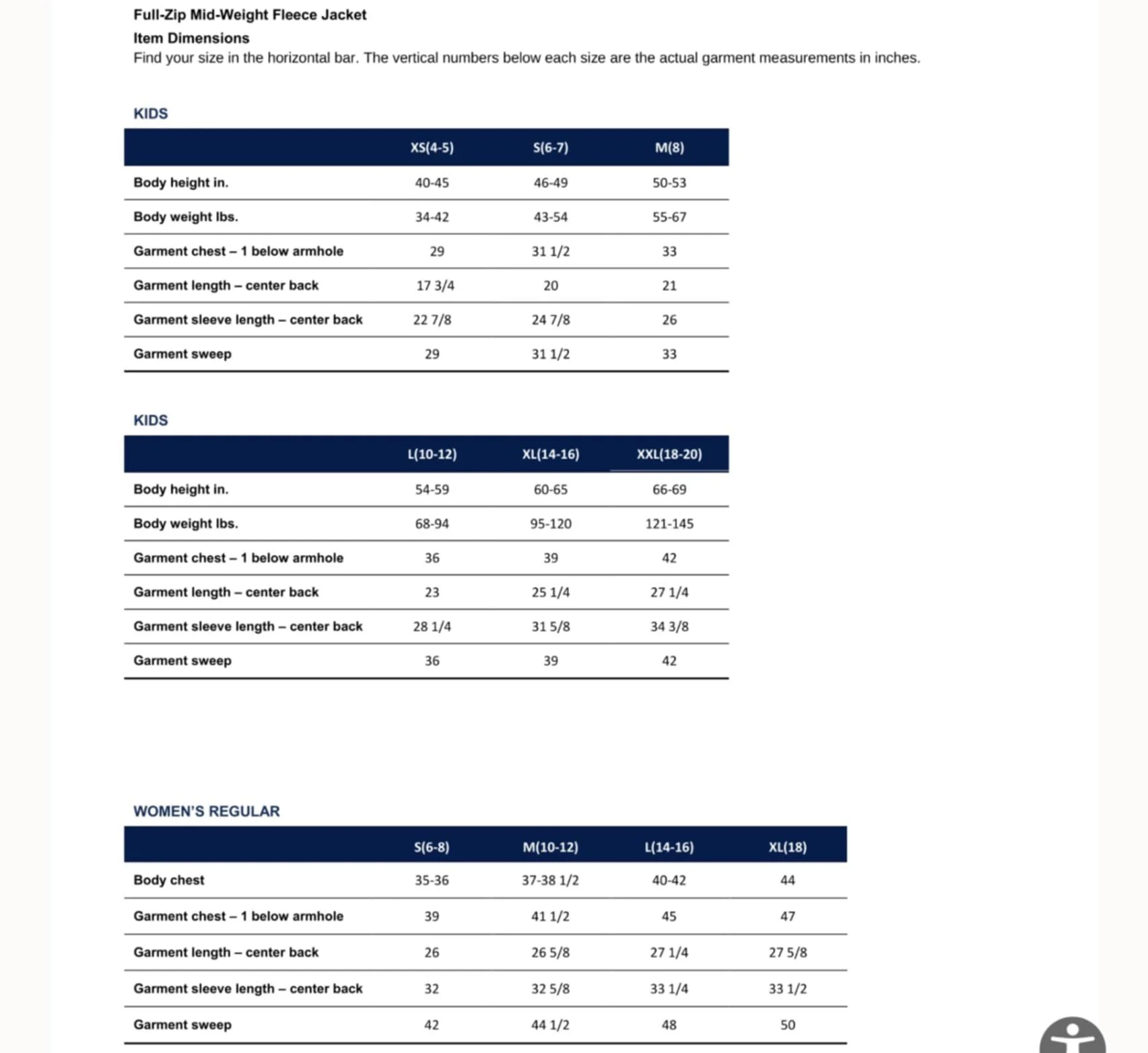 Size Chart For Fleece Jackets .jpg