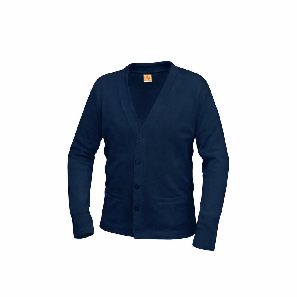Navy V-Neck Cardigan
