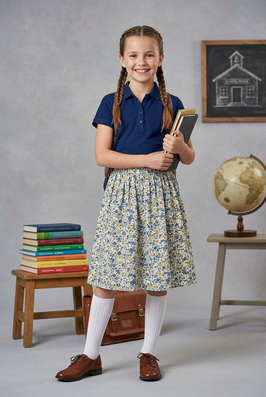 Girl's Short Sleeve Polo Shirt
