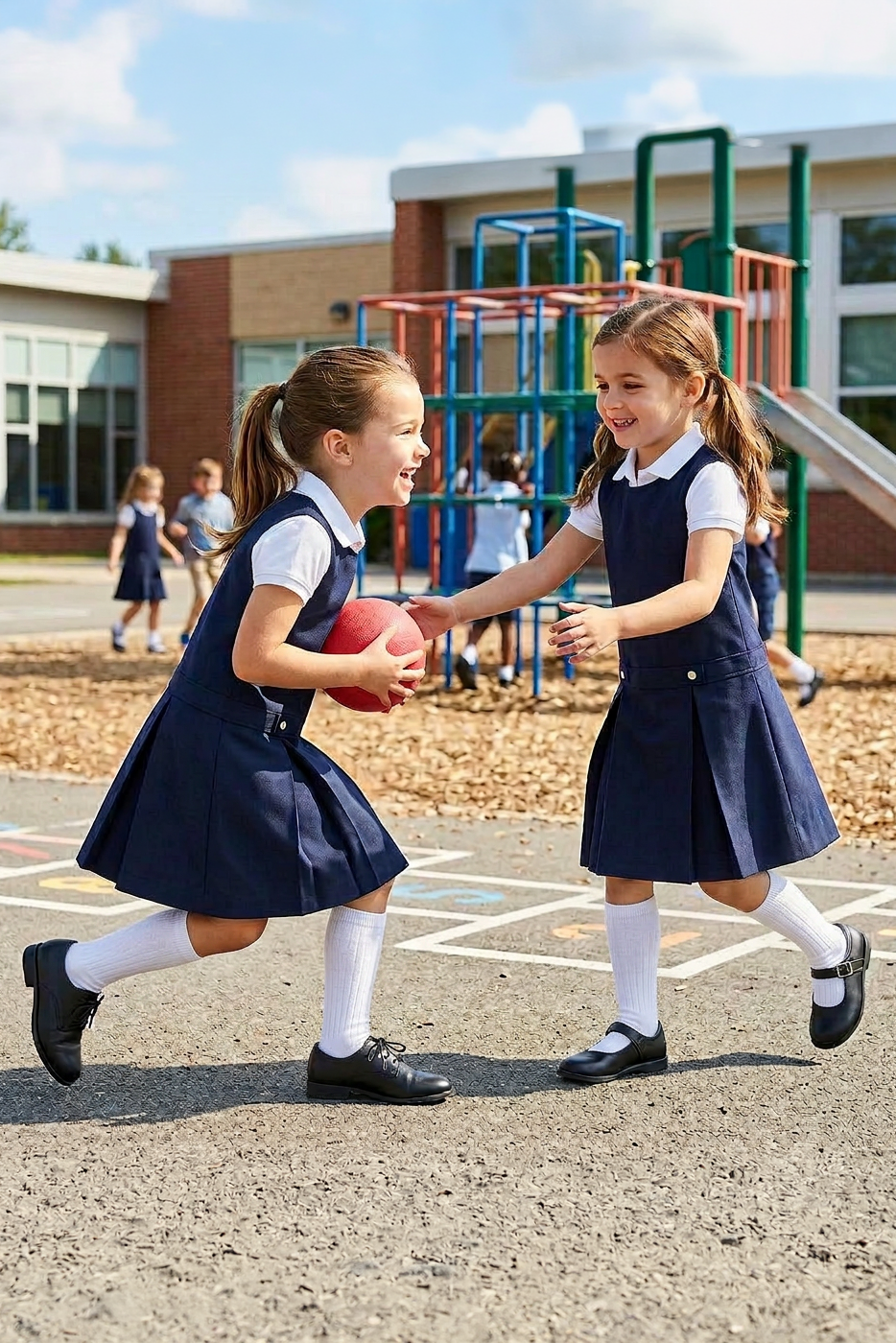 Girls Navy Jumper