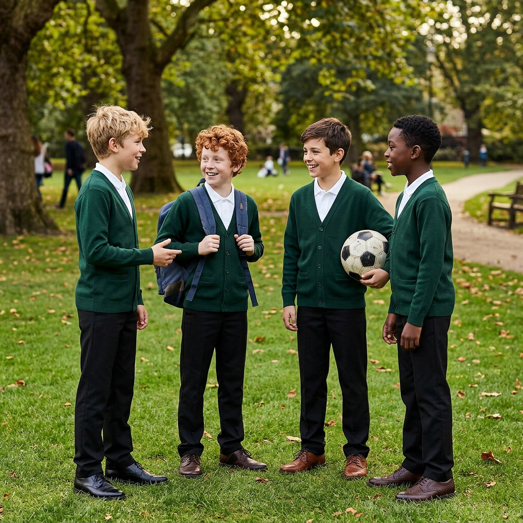 Boys Green SweaterBlackPants.png