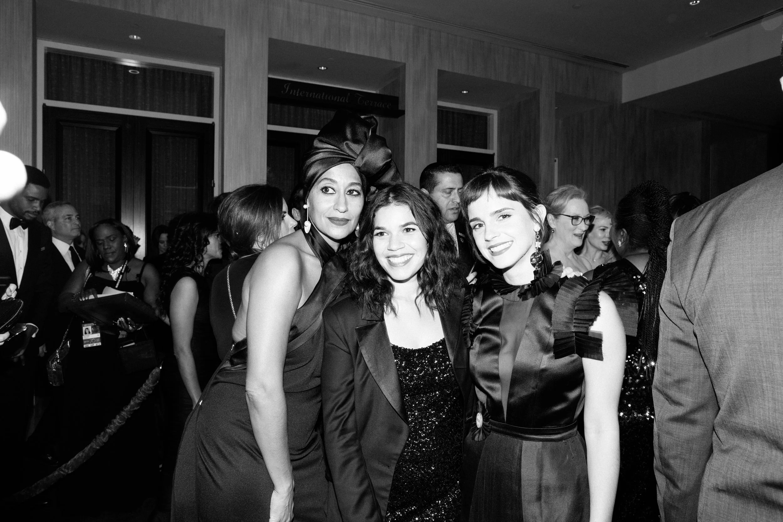 Tracee Ellis Ross + America Ferrera + Emma Watson - Golden Globes