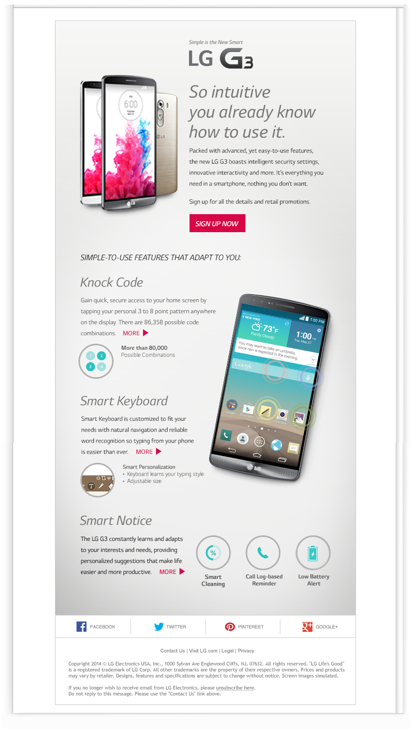 LG G3 specifications