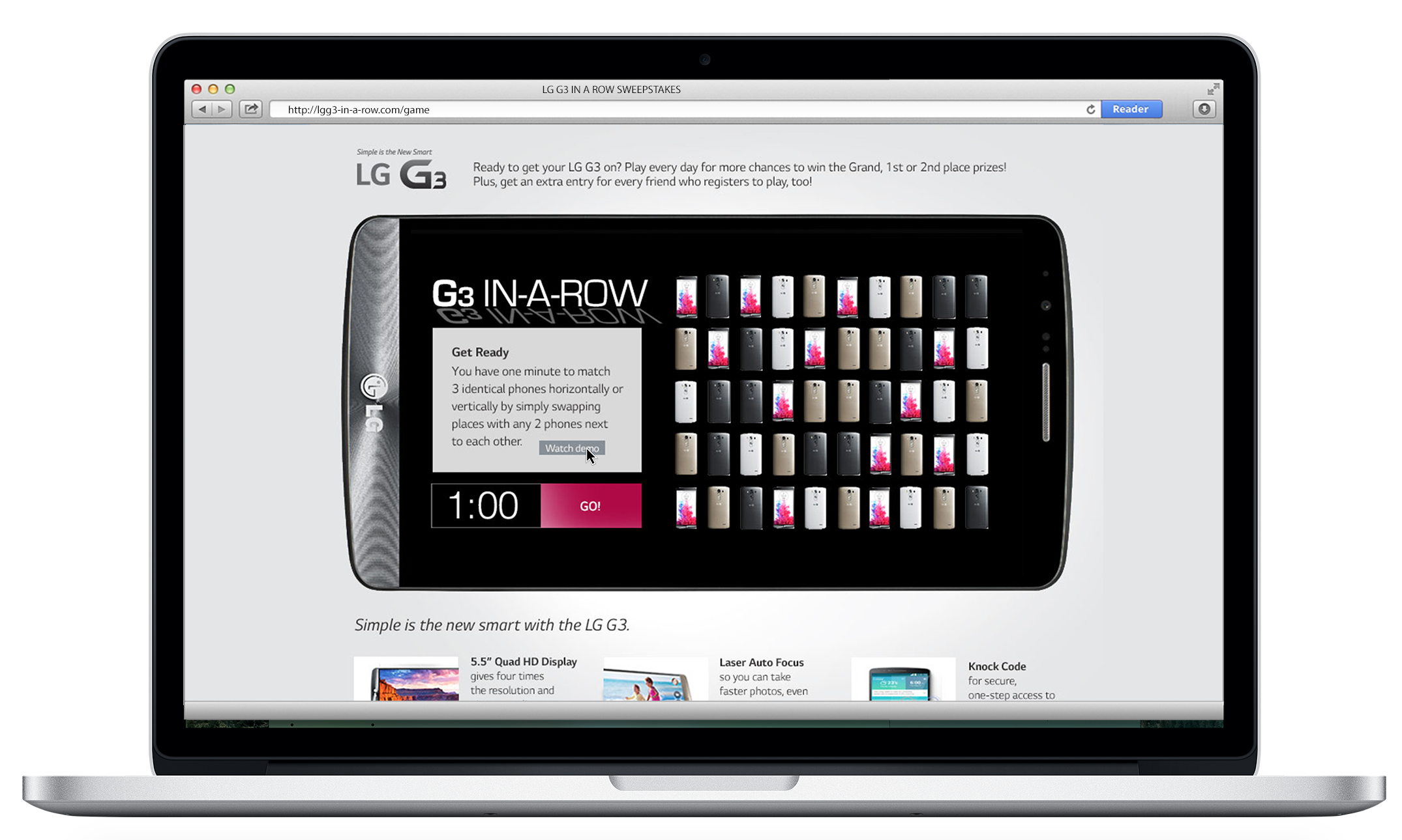 LG G3-In-A-Row Game