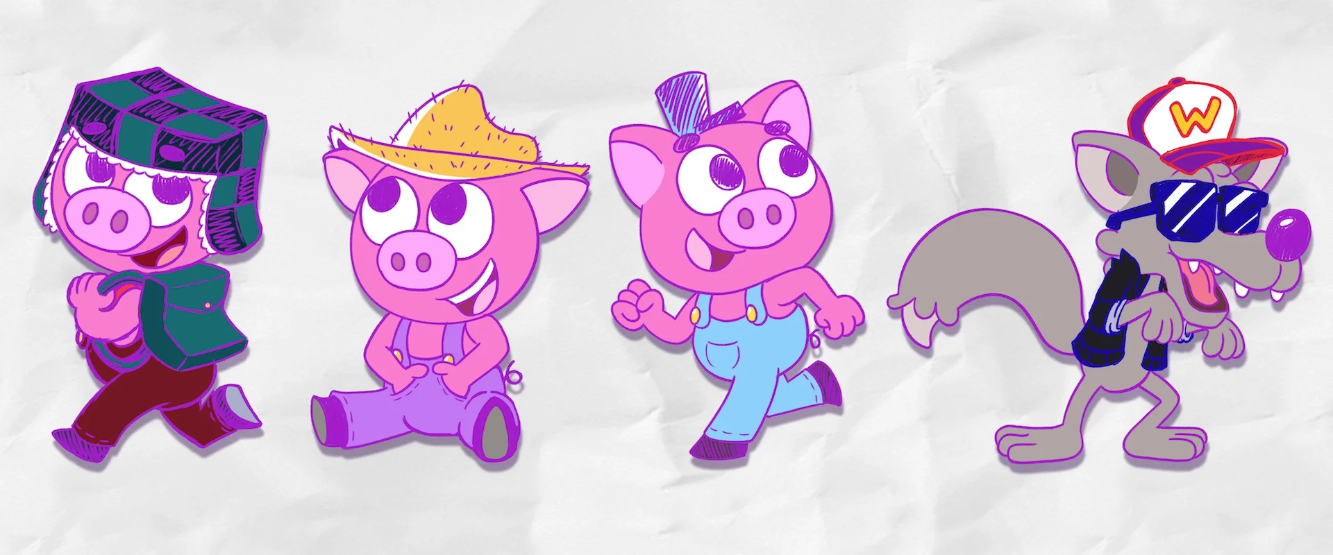 Cool School Jr; Character Design