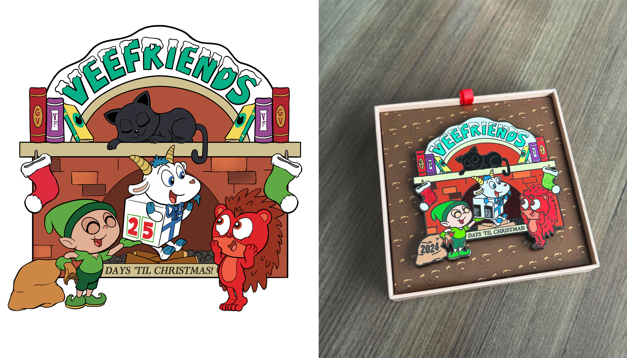  VeeFriends Christmas Ornament Design 