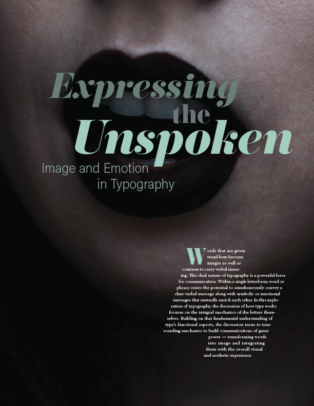Expressive Typography Layout - Page 1