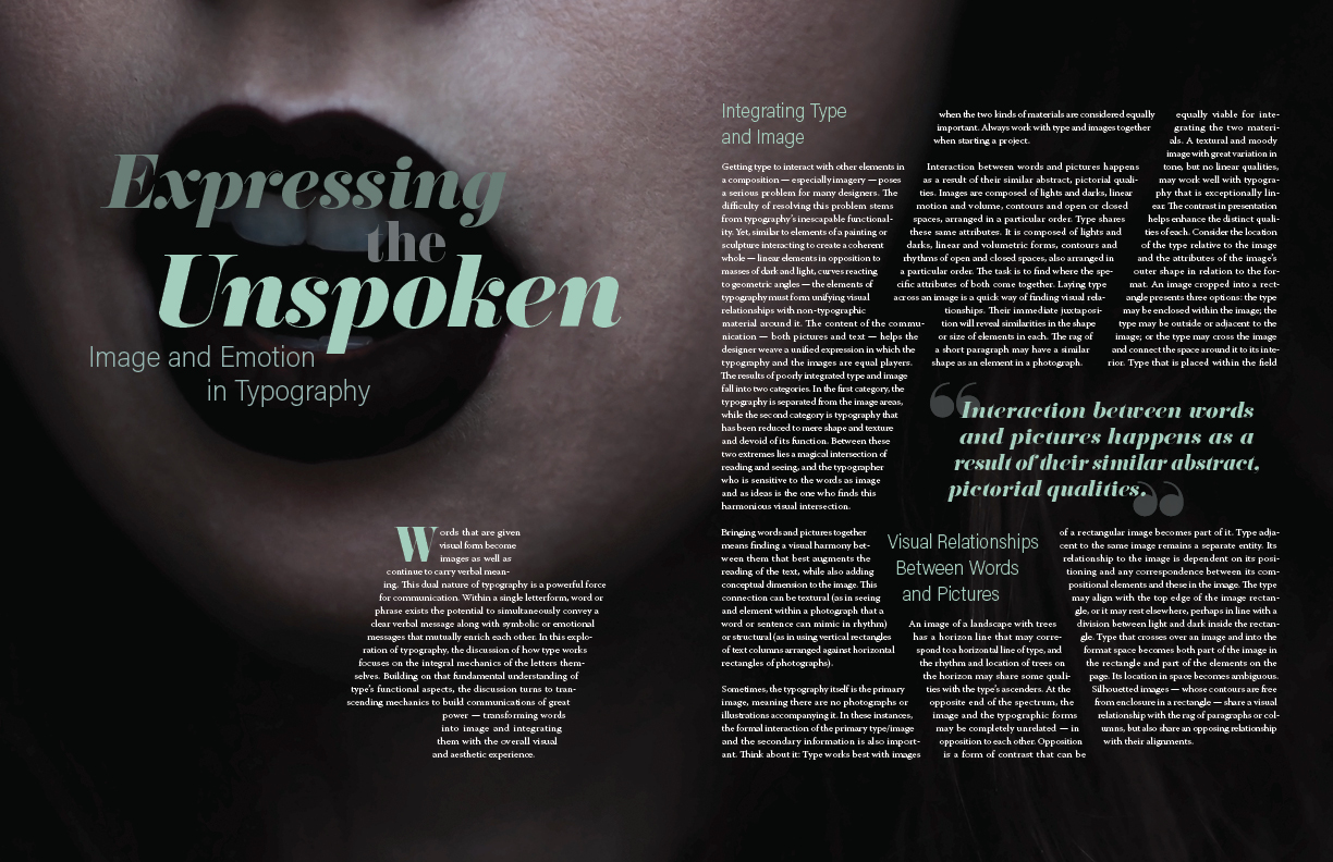 Expressive Typography Layout