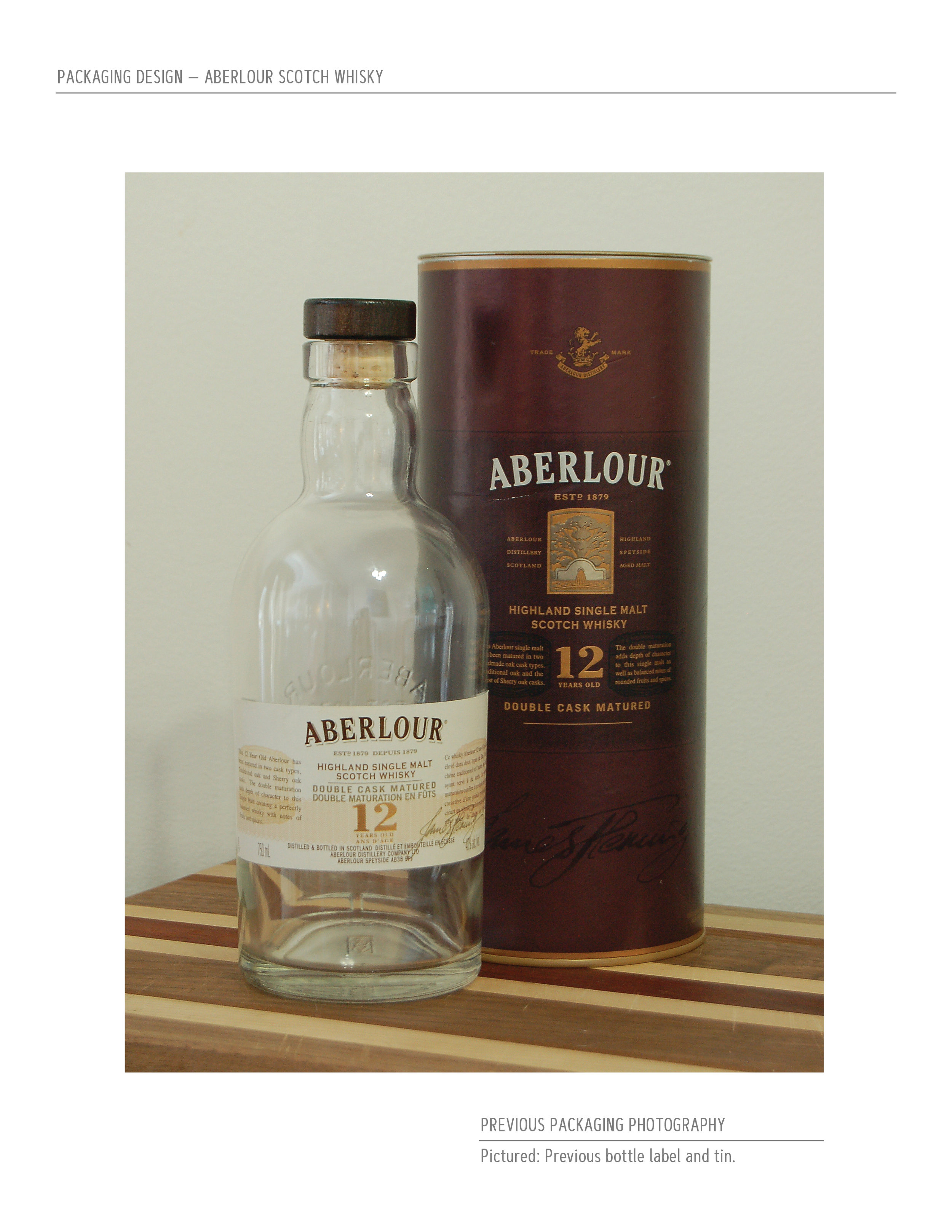 Aberlour Package Design — Previous Packaging Shots