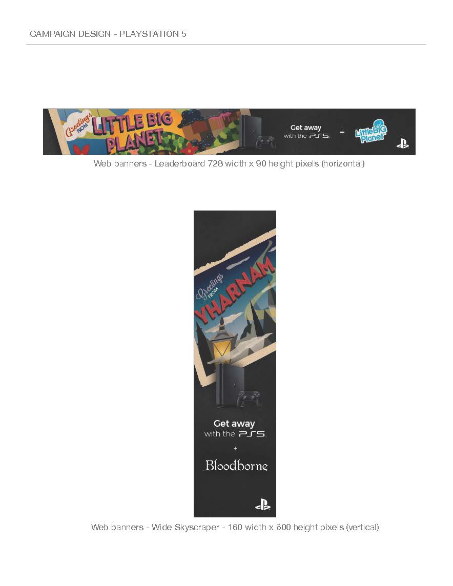 PS5 Ad Campaign — Web Banners