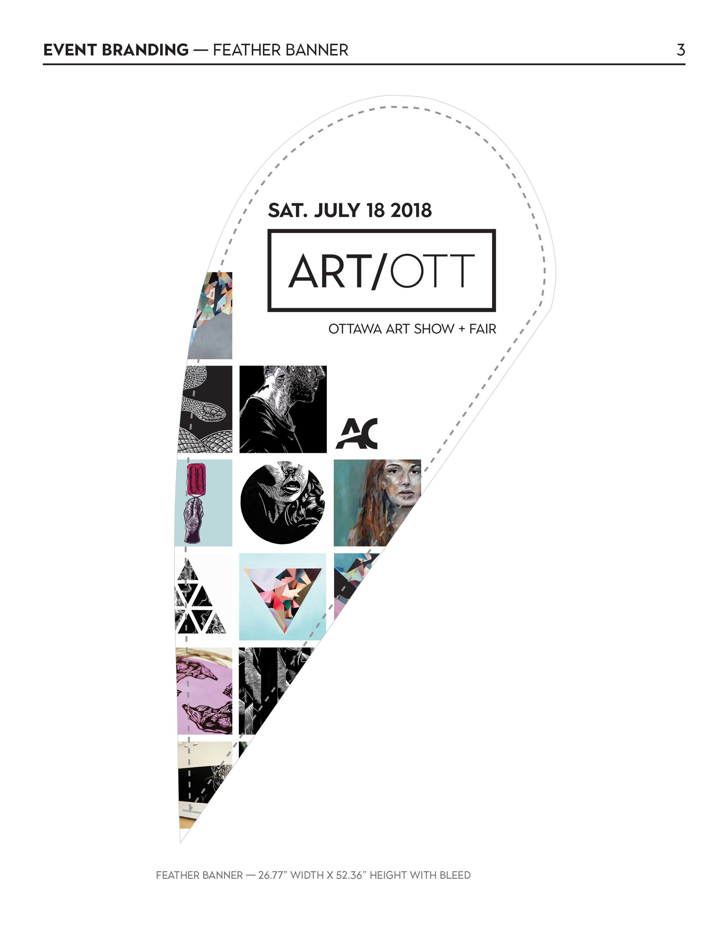 ART/OTT Event Branding — Feather Banner