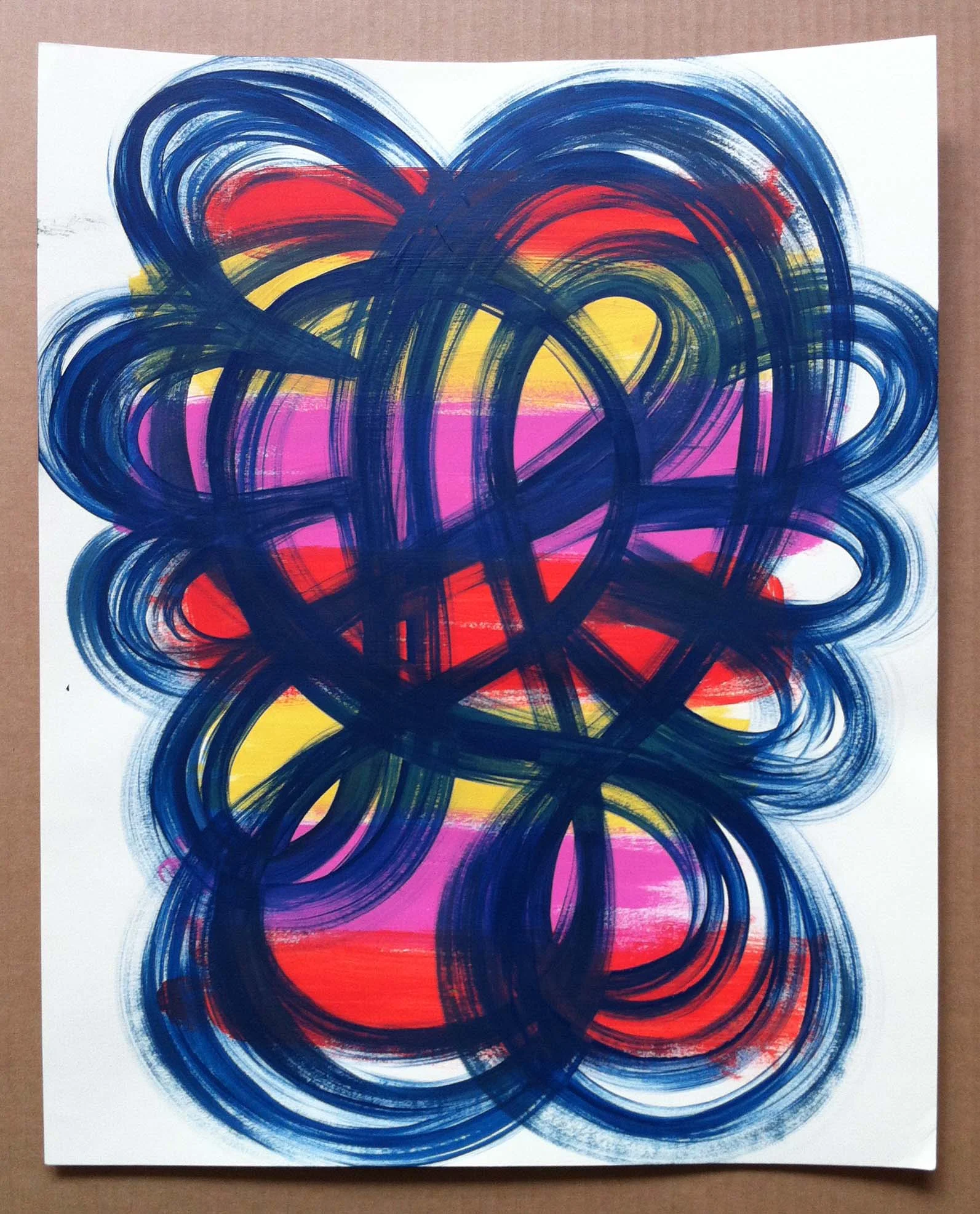 4. 16x20in Acrylic on Paper