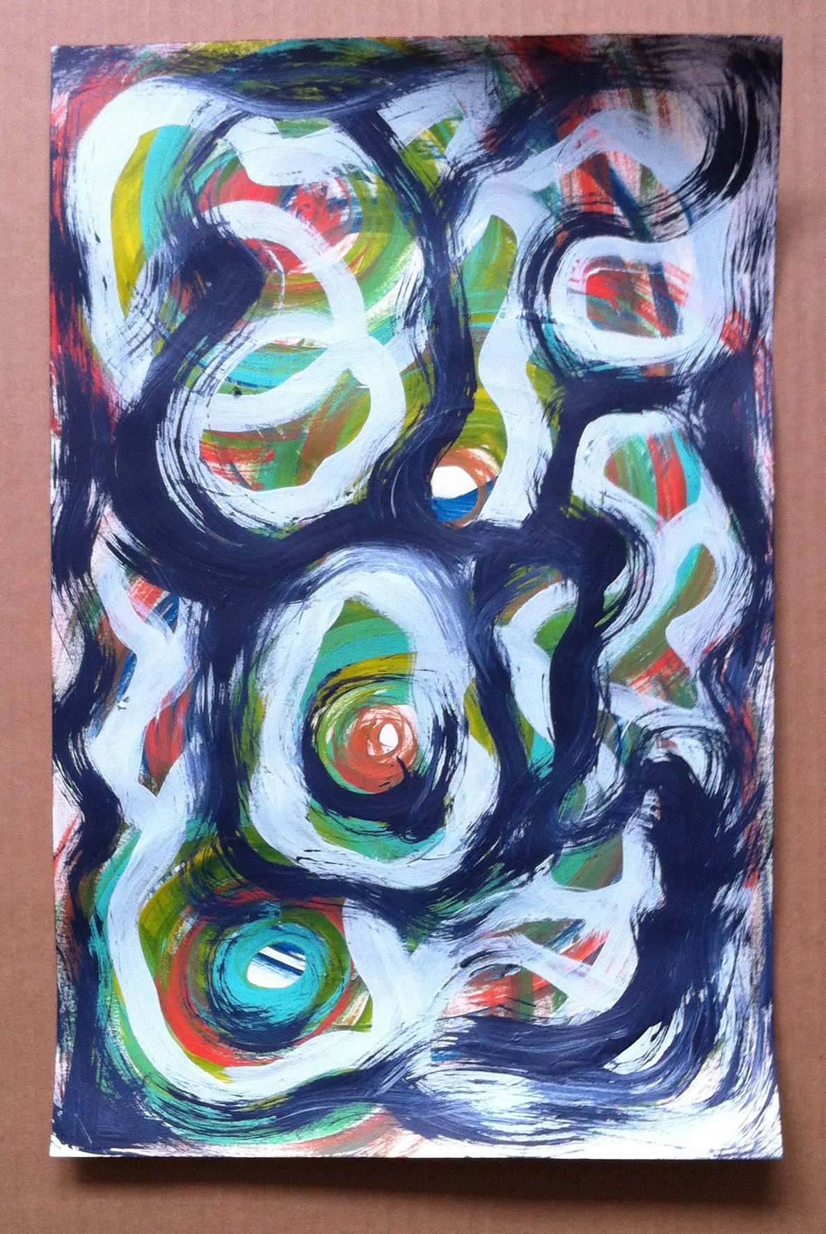 6. 11x17in Acrylic on Paper
