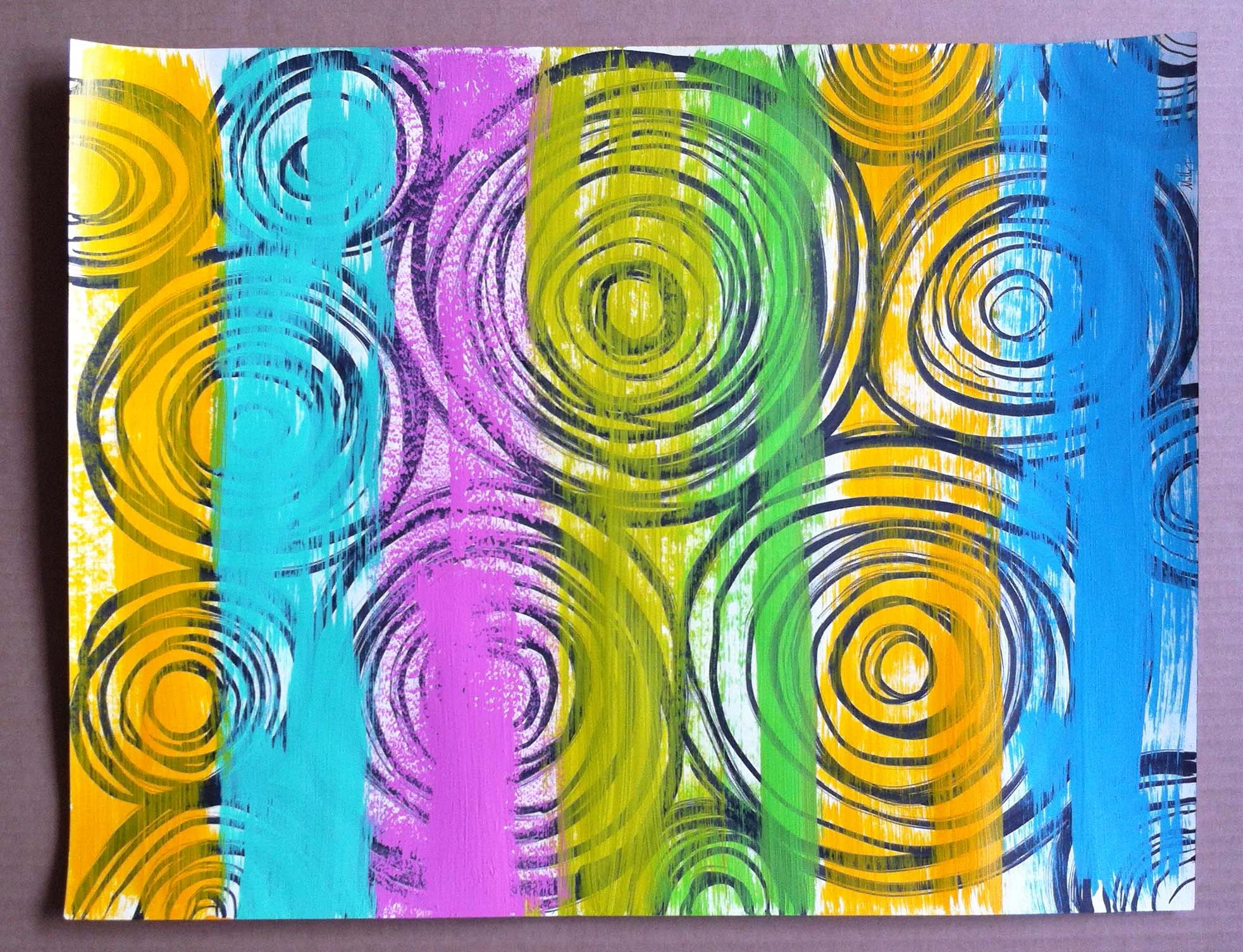 13. 17x22in Acrylic on Paper