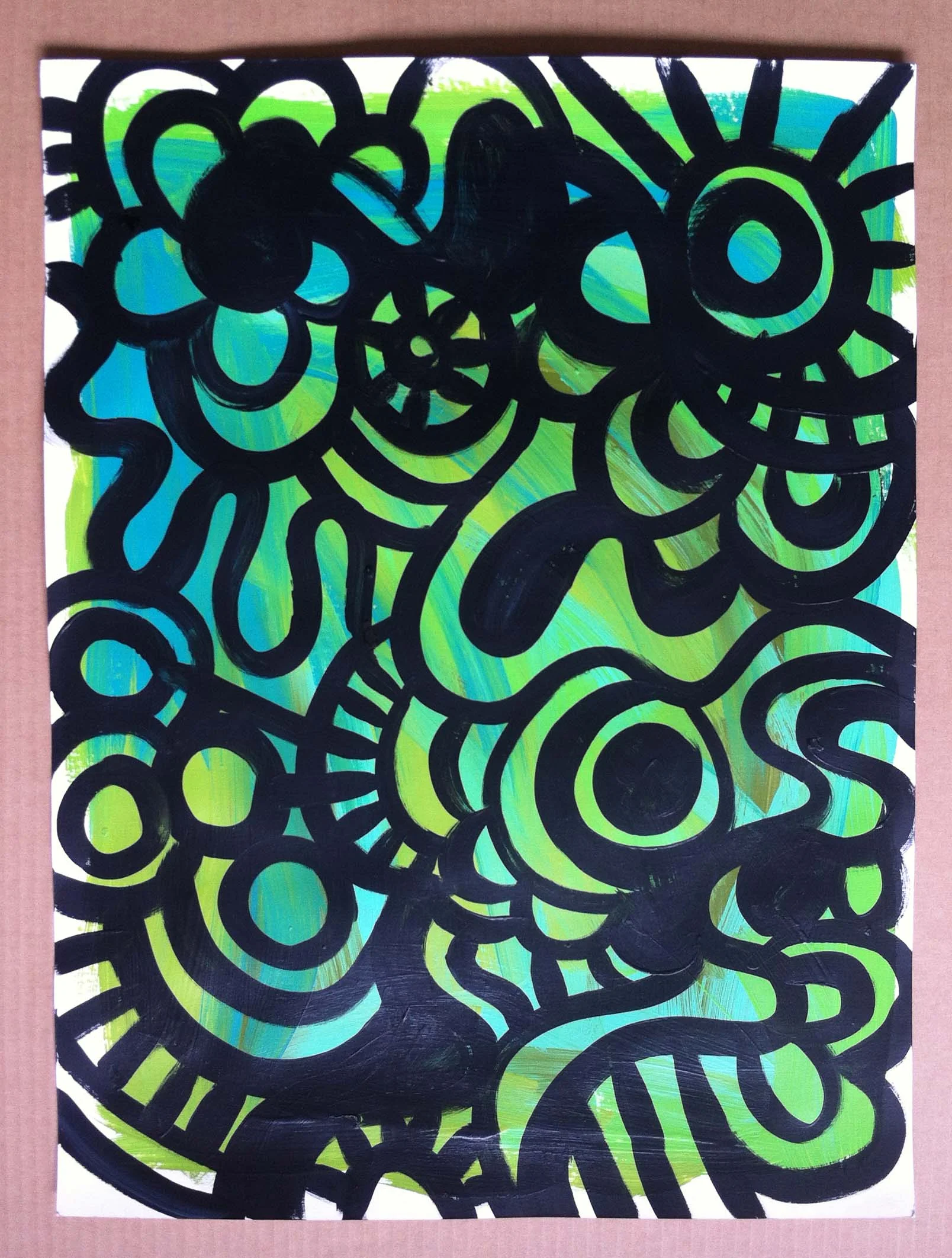 15. 18x24in Acrylic on Paper