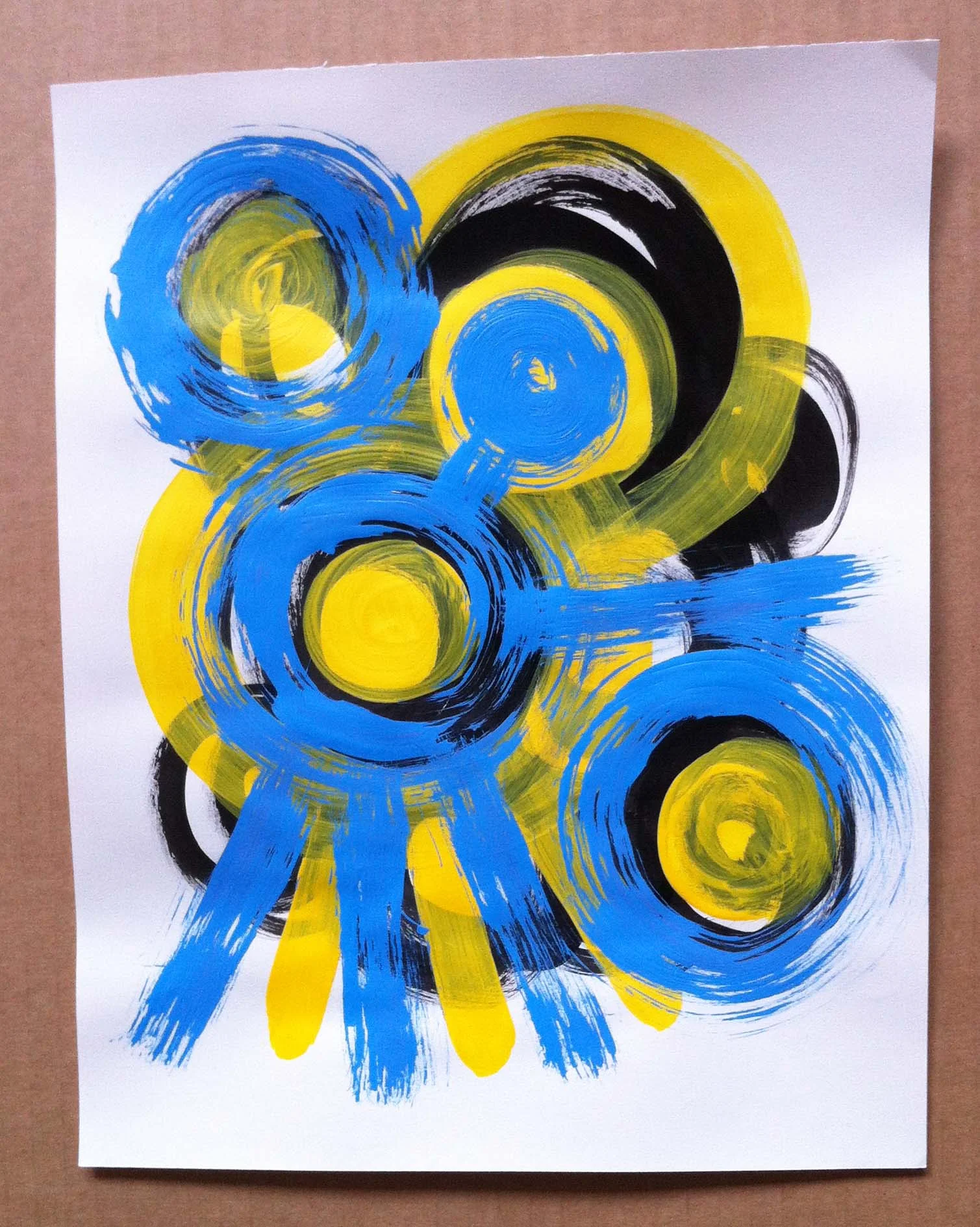 17. 8.5x11in Acrylic on Paper