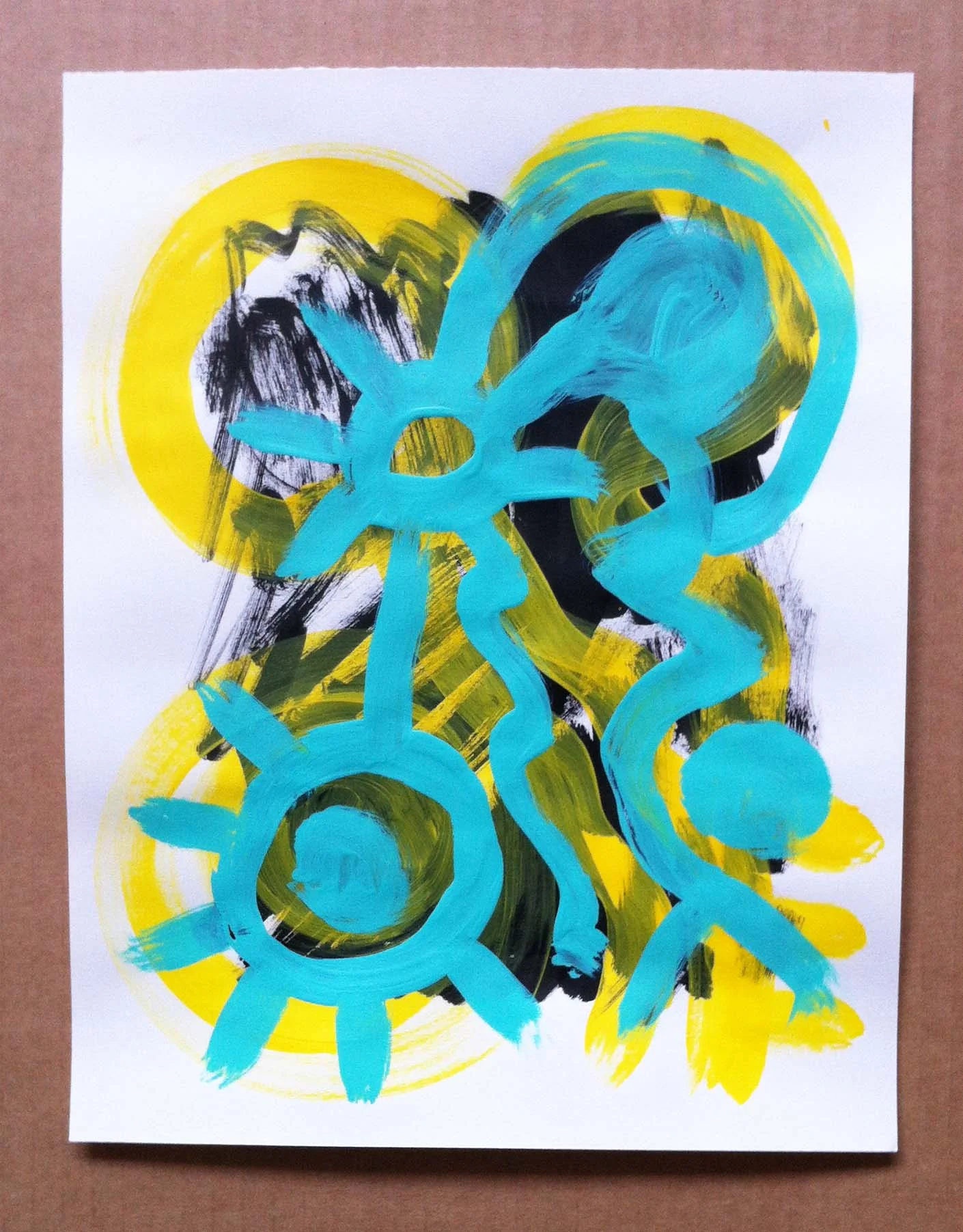 21. 8.5x11in Acrylic on Paper