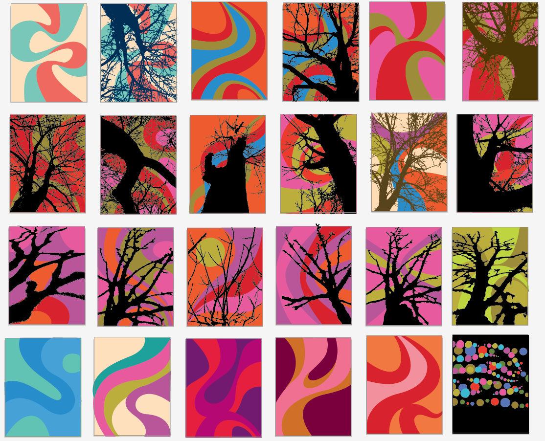 5. Digital layered color studies