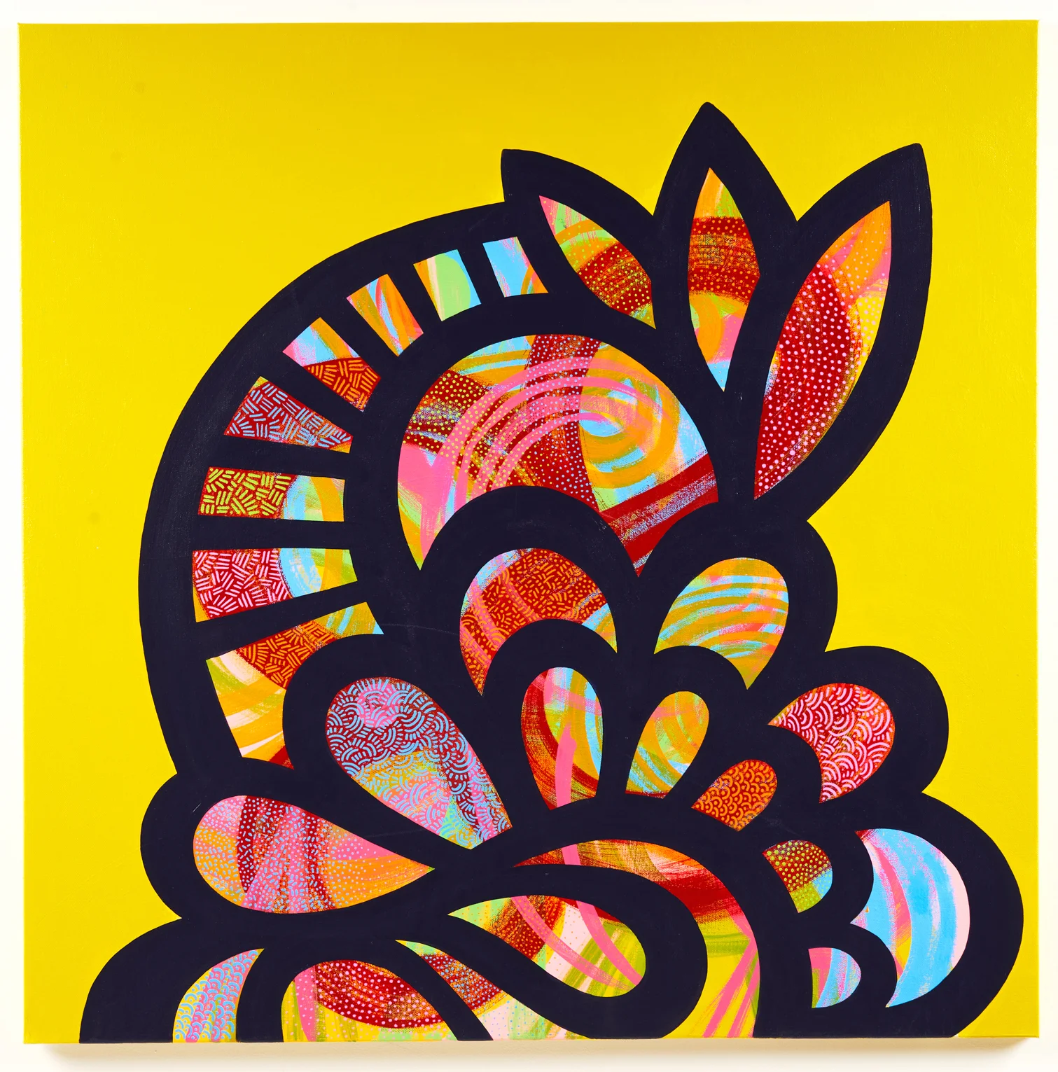 "Soundless Spring" / 36in x 36in / Acrylic on Canvas
