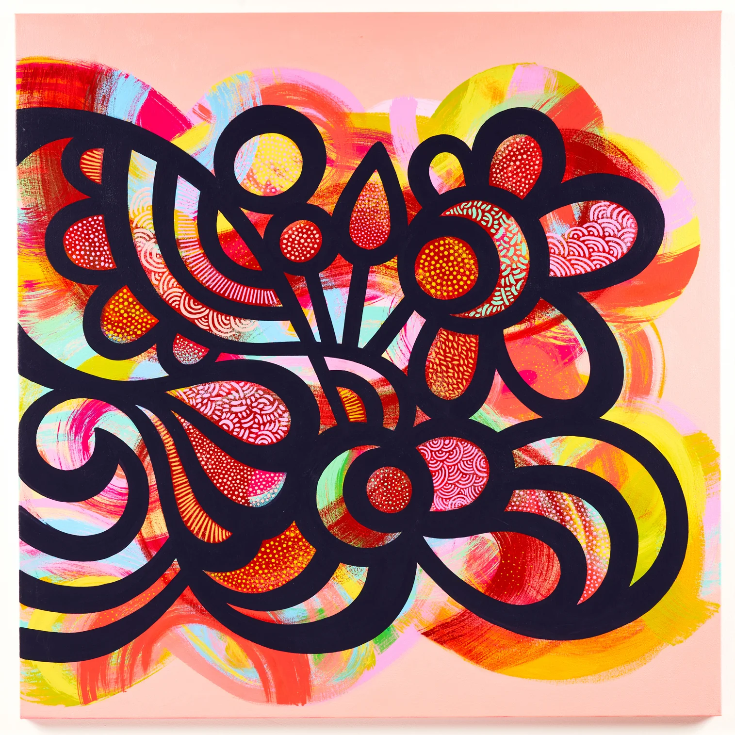 "Delicious Reverie" / 36in x 36in / Acrylic on Canvas