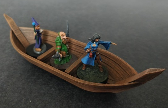 Ferryman’s Boat , printed and painted by Andrey Malenkov