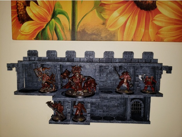 Fantasy Stonework Wallhalla , printed and painted by Steven Saddler