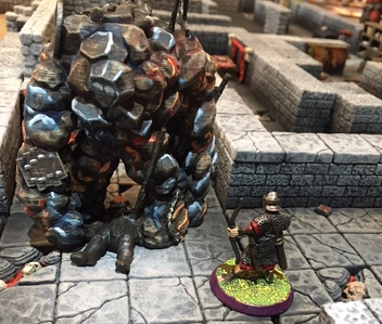 Battlefield Elemental , printed and painted by S T