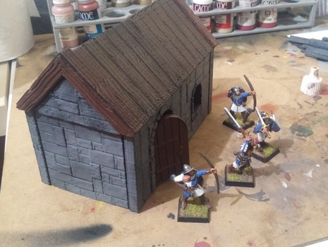 Z.O.D. Medieval House , printed and painted by Jorge Rodriguez Alvarez