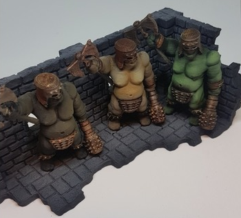 Ogre Marauders , printed and painted by Oddbjorn Lona