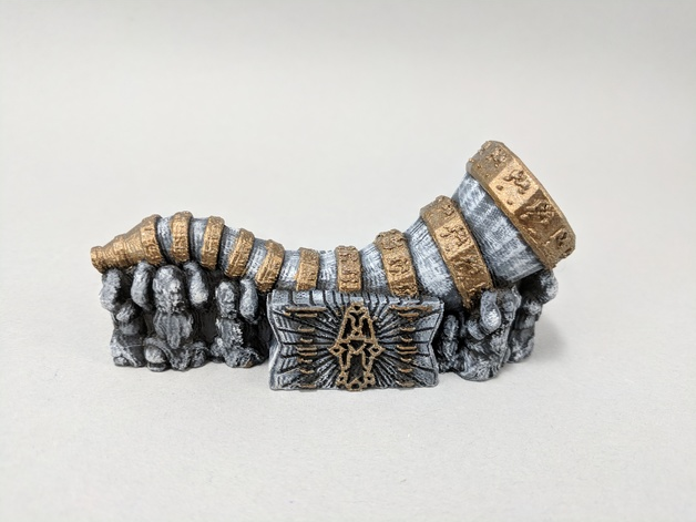 Dwarven Great Horn , printed and painted by Ryan Beasecker