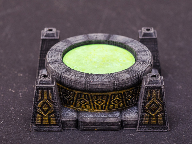 Scrying Pool , printed and painted by Jennifer G