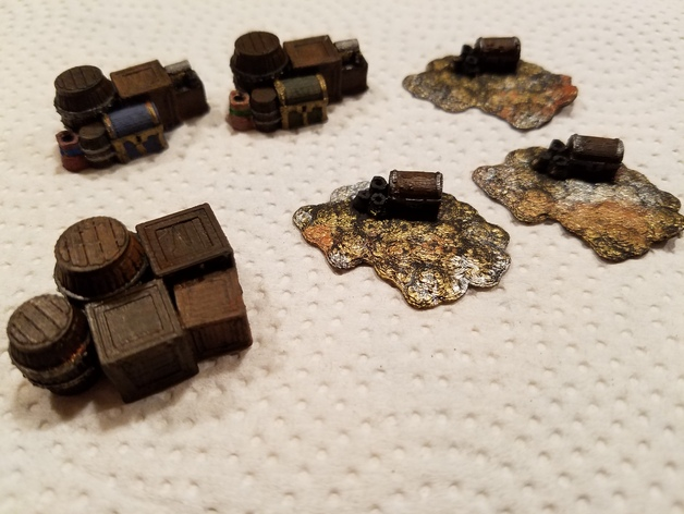 Fantasy Loot Markers , printed and painted by Joseph Mascaro