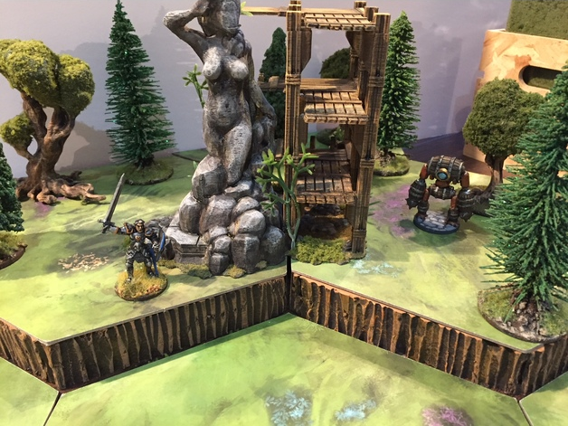 Unfinished Statue , printed and painted by S T