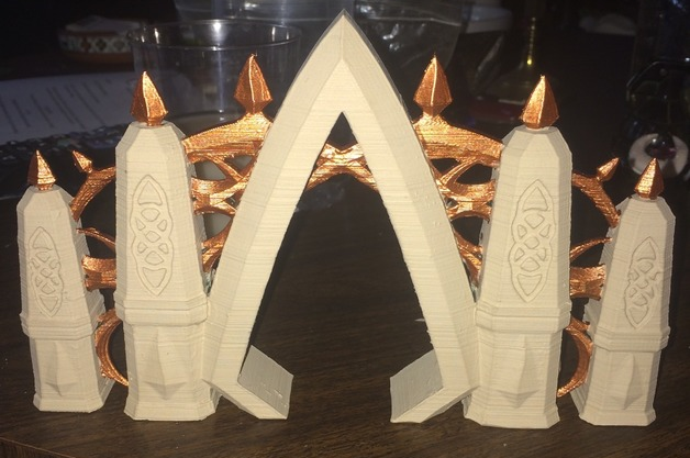 Elvish Gateway , printed and painted by Andy Fuller