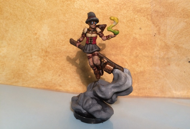 Steam Witch , printed and painted by Michael Major