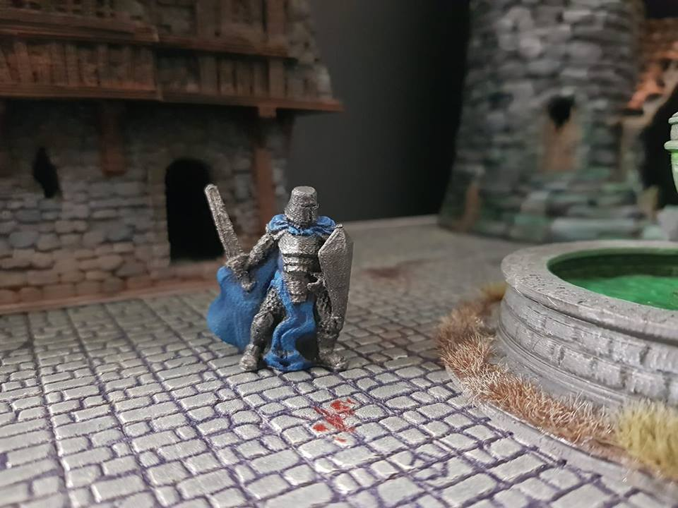 Knight , printed and painted by Mark Gladman