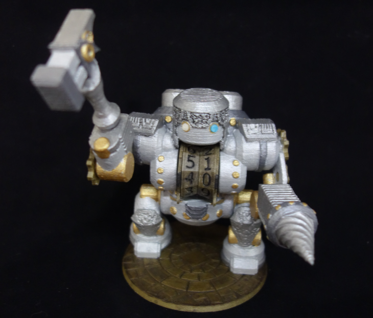 Life Counter Colossus , remixed, printed, and painted by Plasticfeegle