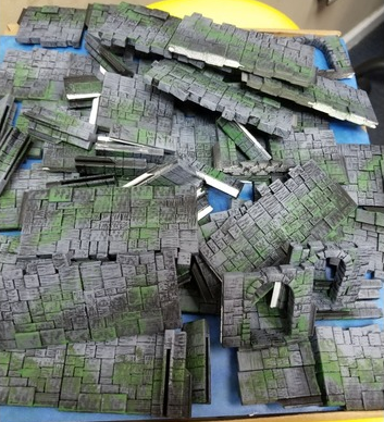 Basic Ruin Walls , printed and painted by James Tate