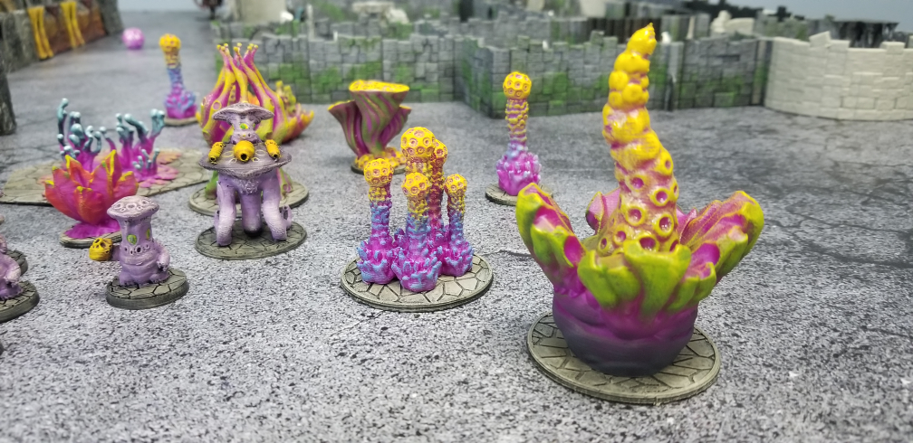 Alien Flora and Various Mytoans , printed and painted by James Tate