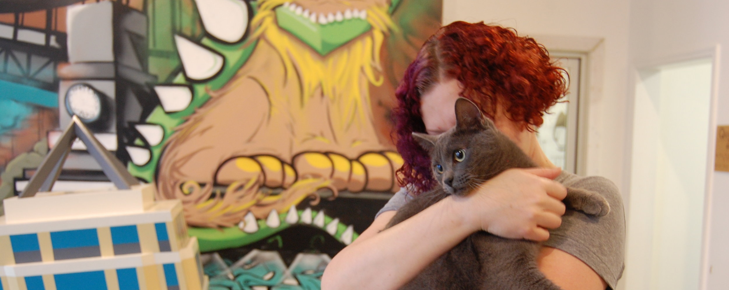 Erin hugs Elise goodbye before sending her off to her adoptive home.