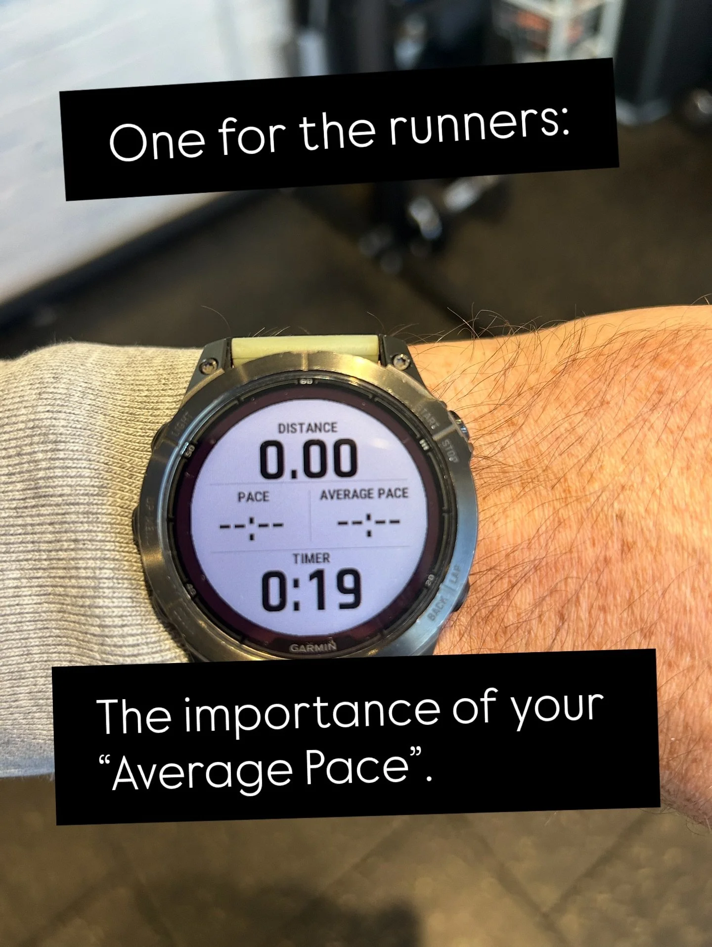 People run for all sorts of reasons&mdash;you certainly don&rsquo;t have to chase speed or time goals!

But if you are trying to improve your time over certain distances and you don&rsquo;t have your &ldquo;average pace&rdquo; visible on your watch, 