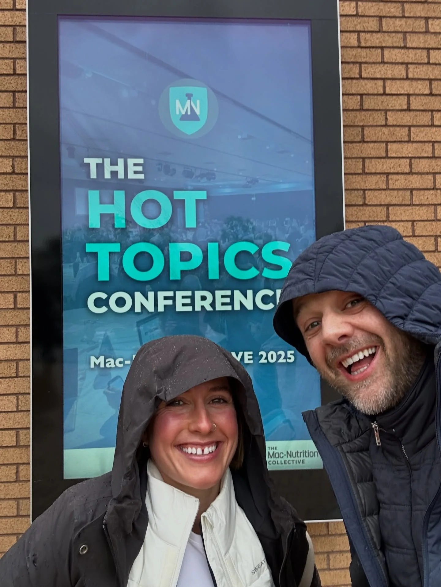 @dr.meganhewittpt and I attended our first @macnutrition conference on Saturday. 

It was brilliant. Great venue, great food, great people, efficient organisation and superb content. The weather was dreadful. 

Listening to true experts speaking on c